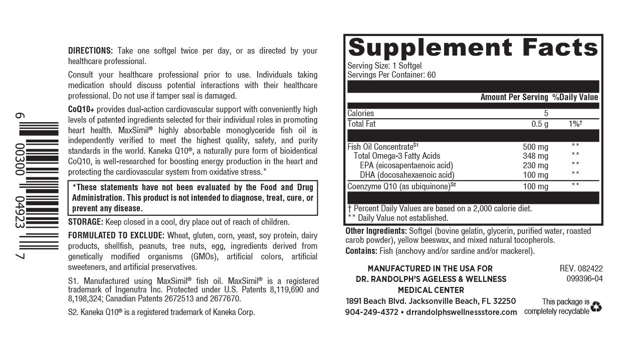 CoQ10 Maximum – Dr. Randolph's Wellness Store